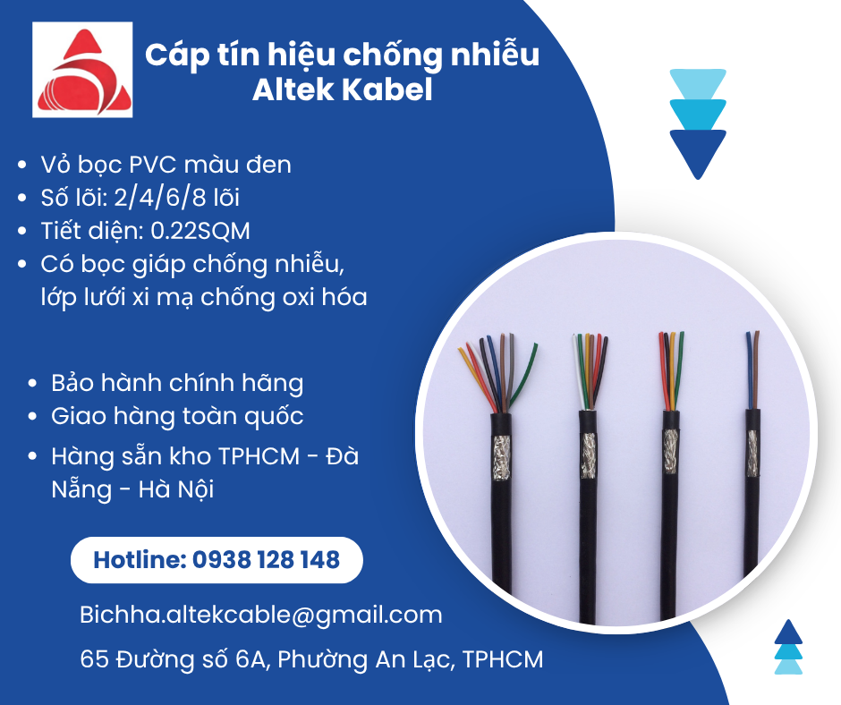 Cáp tín hiệu chống nhiễu 0.22m2 Altek Kabel